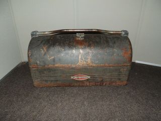 Vintage Craftsman Dome Tombstone Style Tool Box