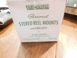 Vintage View - Master Box Of 36 Personal Stereo Reel Mounts -