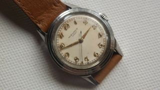Vintage Movado Sport Cal 261 Borgel Watch C.  1950s Needs Service