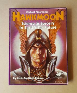 Vintage 1986 Hawkmoon Rpg Box Set Michael Moorcock Chaosium Science & Sorcery