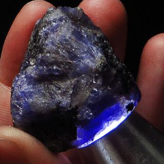 222.  35ct 100 Natural Aaa Violet Blue Tanzanite Rarely Facet Specimen Yta7688