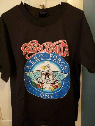1993 Aerosmith Concert T Shirt Xl Aero Force One True Vintage Single Stitch
