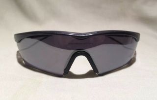 Vintage 80s Oakley Mumbo Sunglasses M Frame Gen1 Crystal Smoke Sport Wrap Cycle 4