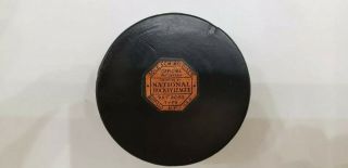 Vintage Nhl Art Ross Tyer National Hockey League Puck