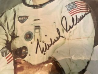 Vintage APOLLO 11 Signed Poster NASA Photo Armstrong Aldrin Collins Moon Landing 3