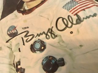 Vintage APOLLO 11 Signed Poster NASA Photo Armstrong Aldrin Collins Moon Landing 4