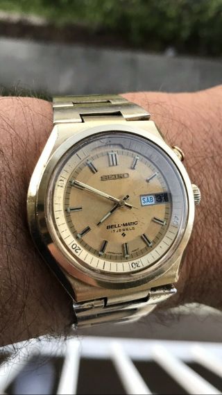 Vintage Seiko Bell Matic (4006 - 6040) Automatic Gold Plated (good)