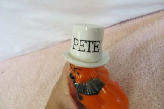 Vintage Hard Plastic Rosbro Halloween Pete the Clown Figurine 5