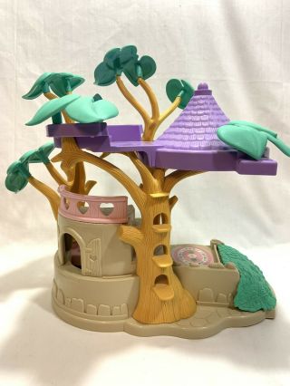 Vtg Fisher Price Hideaway Hollow Home Treehouse w/Furniture Bunny Family Figures 7