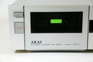 Vintage Akai HX - 1 Stereo Cassette Deck Player Recorder - and 3