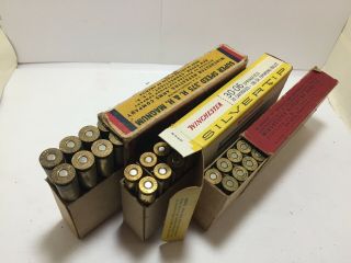 Empty Ammo Boxes - 3 Vintage Winchester :.  375 Magnum : Silvertip 30 - 06 : 32 - 40 4