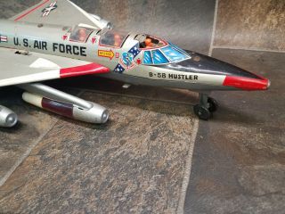 Rare Old Marx Japan Battery Operated B - 58 HUSTLER SUPERSONIC ATOMIC BOMBER 5