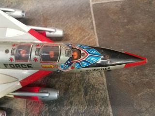 Rare Old Marx Japan Battery Operated B - 58 HUSTLER SUPERSONIC ATOMIC BOMBER 7