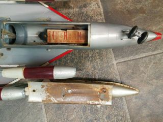 Rare Old Marx Japan Battery Operated B - 58 HUSTLER SUPERSONIC ATOMIC BOMBER 9