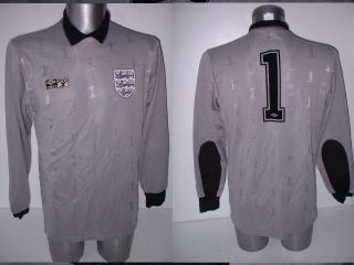 England Shirt Jersey Xl Vintage Shilton Umbro Football Soccer Trikot Goalkeeper