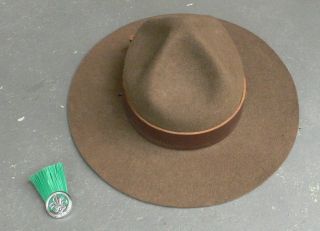 Australian Scout Hat Vintage Wool Felt Cond Size 57