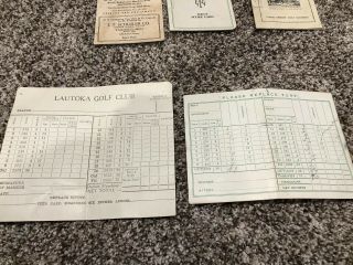 5 Vtg Golf Score Cards,  Hiawatha,  Minnesota Courses 4