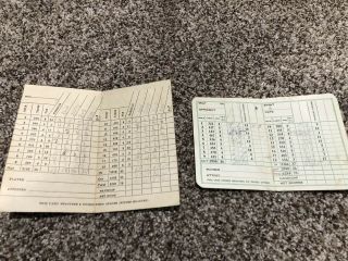 5 Vtg Golf Score Cards,  Hiawatha,  Minnesota Courses 5