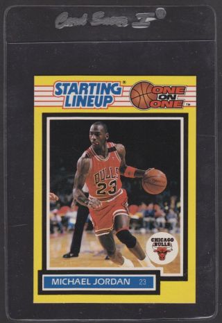 1989 Kenner Starting Lineup Slu " One On One " Michael Jordan Ultra Rare Card