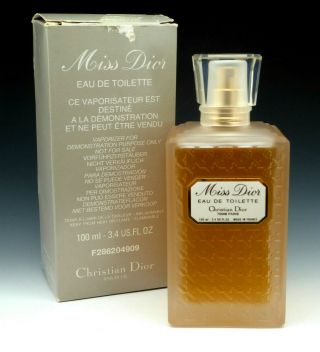 Vintage Christian Dior Miss Dior Eau De Toilette Spray 3.  4 Oz Tester Nib