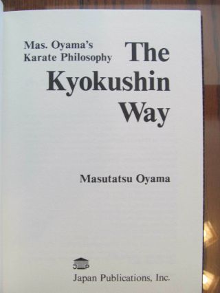 The Kyokushin Way Masutatsu Oyama 1979 Karate Martial Arts MMA old vintage 2
