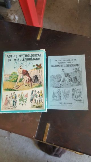 Vintage Astro Mythological Card Game By Mlle Lenormand,  1970 Divination Cards