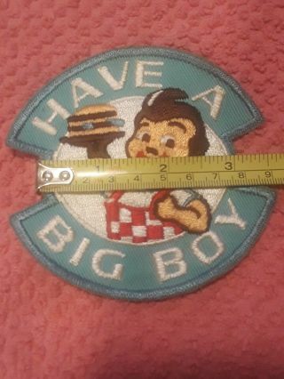 Vintage rare Bob ' s Big Boy Embroidered Patch 4