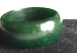 Vintage Jade Jadeite Dark Apple Green Unisex Ring,  Size 10,  19mmx11mm