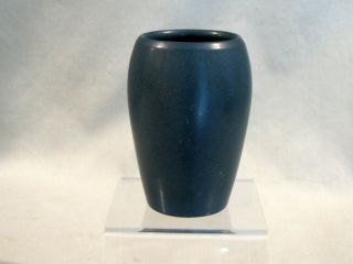 Vintage Marblehead Vase - Blue Matt Glaze - 3 3/8 "