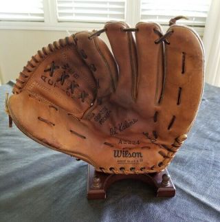Al Kaline Wilson Made In The Usa Inside Finger Straps Vintage Baseball Glove