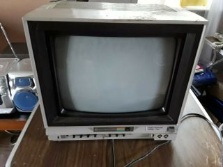 Vintage Commodore Computer Video Monitor Powers Up