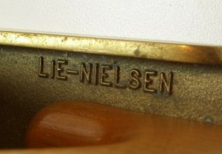 Rare Lie Nielson Brass 4 Fine Wood Plane Smoothing 4