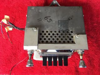 Vintage 65 Ford Falcon Radio With Good Chrome But Shape