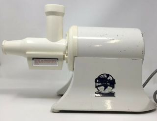 Vintage The Champion Of Juicers With One Accessory White