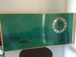 Vintage Honda Civic Cvcc Advertising Clock Dealership,  Sales Office Merchandising