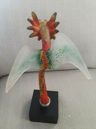 Rare Kjell Engman Kosta Boda Dragon Sculpture 12.  5” Glass Dragon Perfect NR 4