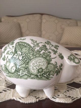 RARE VINTAGE Piggy Bank - Fruit Basket or Stratford pattern - - by MASON’S 4