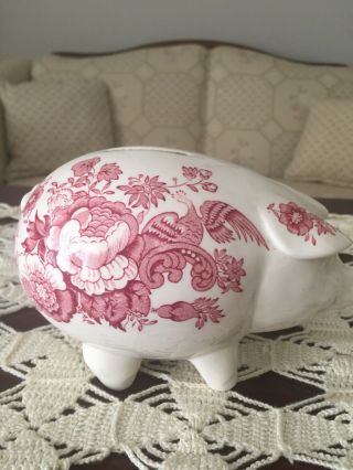 RARE VINTAGE Piggy Bank - Fruit Basket or Stratford pattern - - by MASON’S 8
