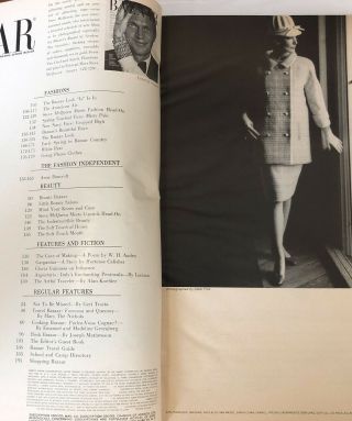 Vintage Harper ' s Bazaar February 1965 Avedon cover Steve McQueen Anne Bancroft 2