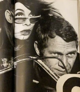 Vintage Harper ' s Bazaar February 1965 Avedon cover Steve McQueen Anne Bancroft 5