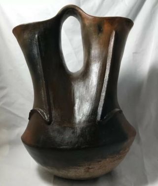 Vintage Exquisite Hand Coiled Navajo Wedding Vase 10.  5” Tall