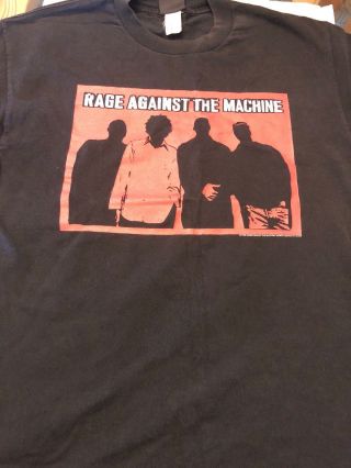 Rare Vintage 1999 Rage Against The Machine T - Shirt Size Large Giant