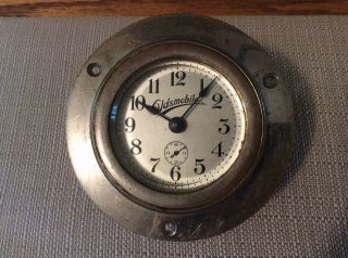 Vintage Oldsmobile Clock Manufactured By Ansonia Clock Company,