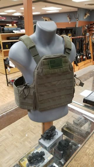 Tyr Tactical Pico Mvds6 Ranger Green Medium Plate Carrier Rare Dod Contract