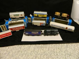 Marklin Ho Vintage 4422,  4536,  4419,  4683,  4432,  4632,  4429,  & Drum Rail Car,