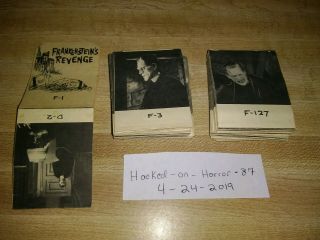 RARE 1964 Horrorscope Movie Viewer Cards Multiple Toymakers Universal Monsters 2