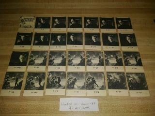 RARE 1964 Horrorscope Movie Viewer Cards Multiple Toymakers Universal Monsters 6