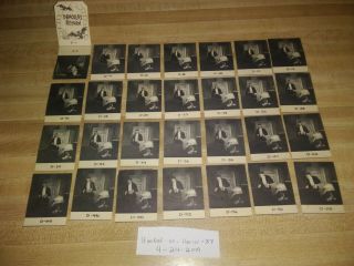 RARE 1964 Horrorscope Movie Viewer Cards Multiple Toymakers Universal Monsters 9