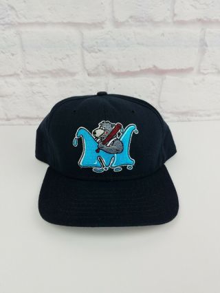 Vintage 90s Mobile Bay Bears Era Snapback Hat Minor League Wool Rare Logo