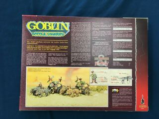 Goblin Battle Chariots and more in Vintage Citadel box. 2